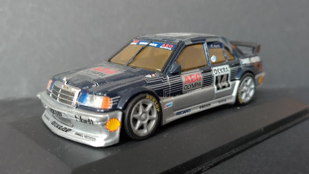 Mercedes Benz 190 evo DTM Aeg Asch 1:43 Minichamps Pol, Auto, Verzenden, ., Zo goed als nieuw