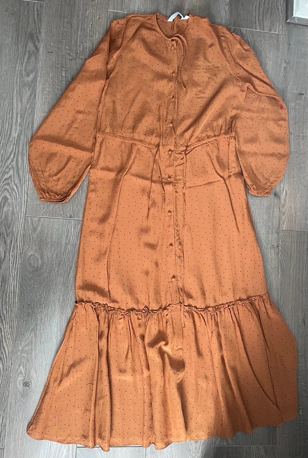 Jurk & other stories mt 34, Kleding | Dames, Bruin, Ophalen of Verzenden, Zo goed als nieuw, Maat 34 (XS) of kleiner