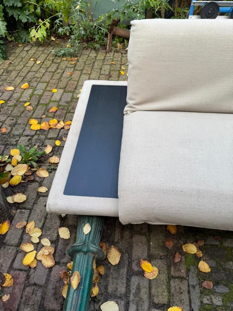 Bullfrog Caesar slaapbank linnen bekleding zandkleur, Ophalen, Gebruikt, Beige, Tweepersoons