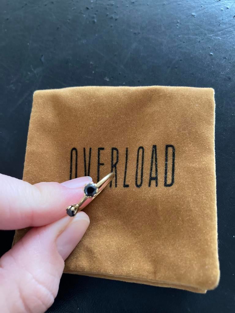 Overload Studios Siamese black Onyx 14k goud ring maat 16, Nieuw, Ophalen of Verzenden, Kleiner dan 17, Met edelsteen