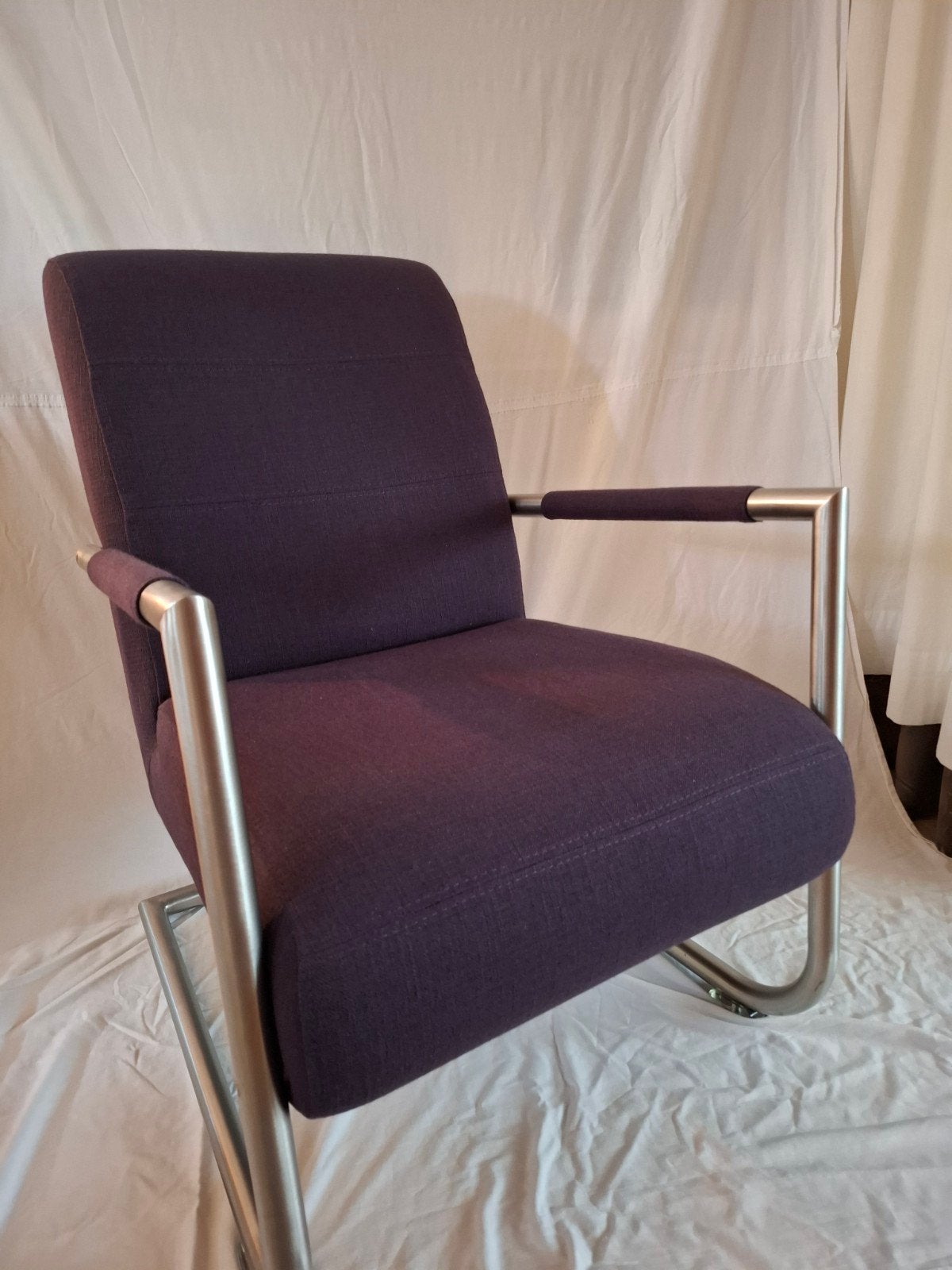 Henders & Hazel  paars fauteuiltje model Angelica, Ophalen, Overige kleuren, Zo goed als nieuw, Stof