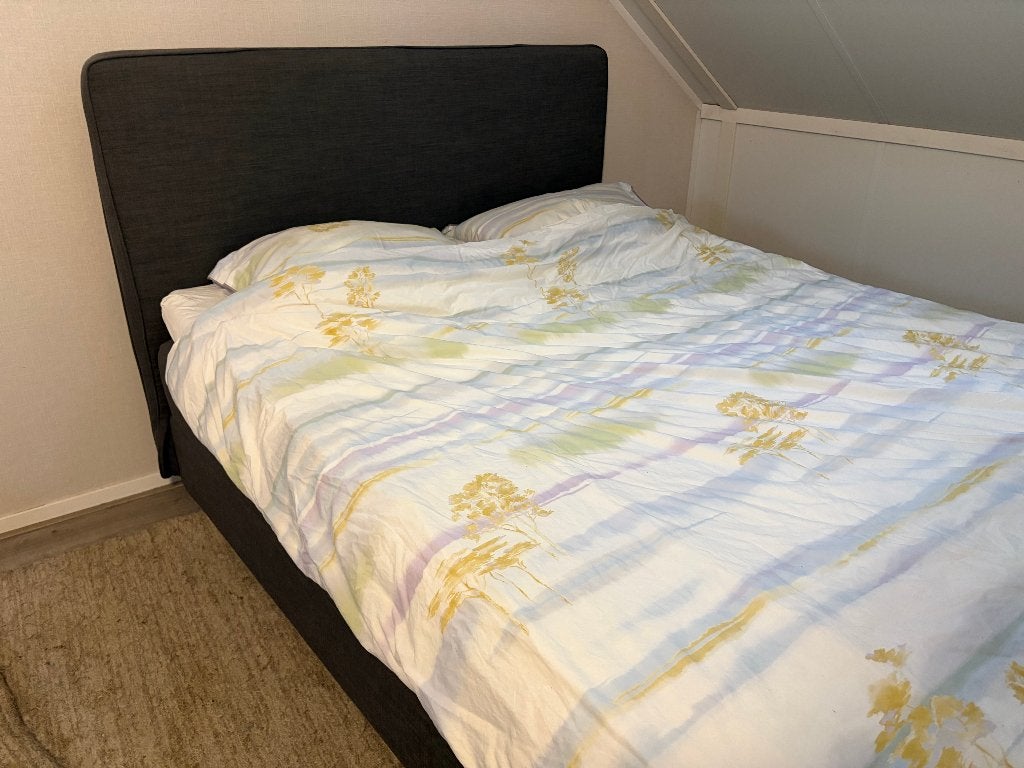 IKEA DUNVIK Boxspring compleet met matras en topper, Ophalen, Gebruikt, Tweepersoons, 200 cm