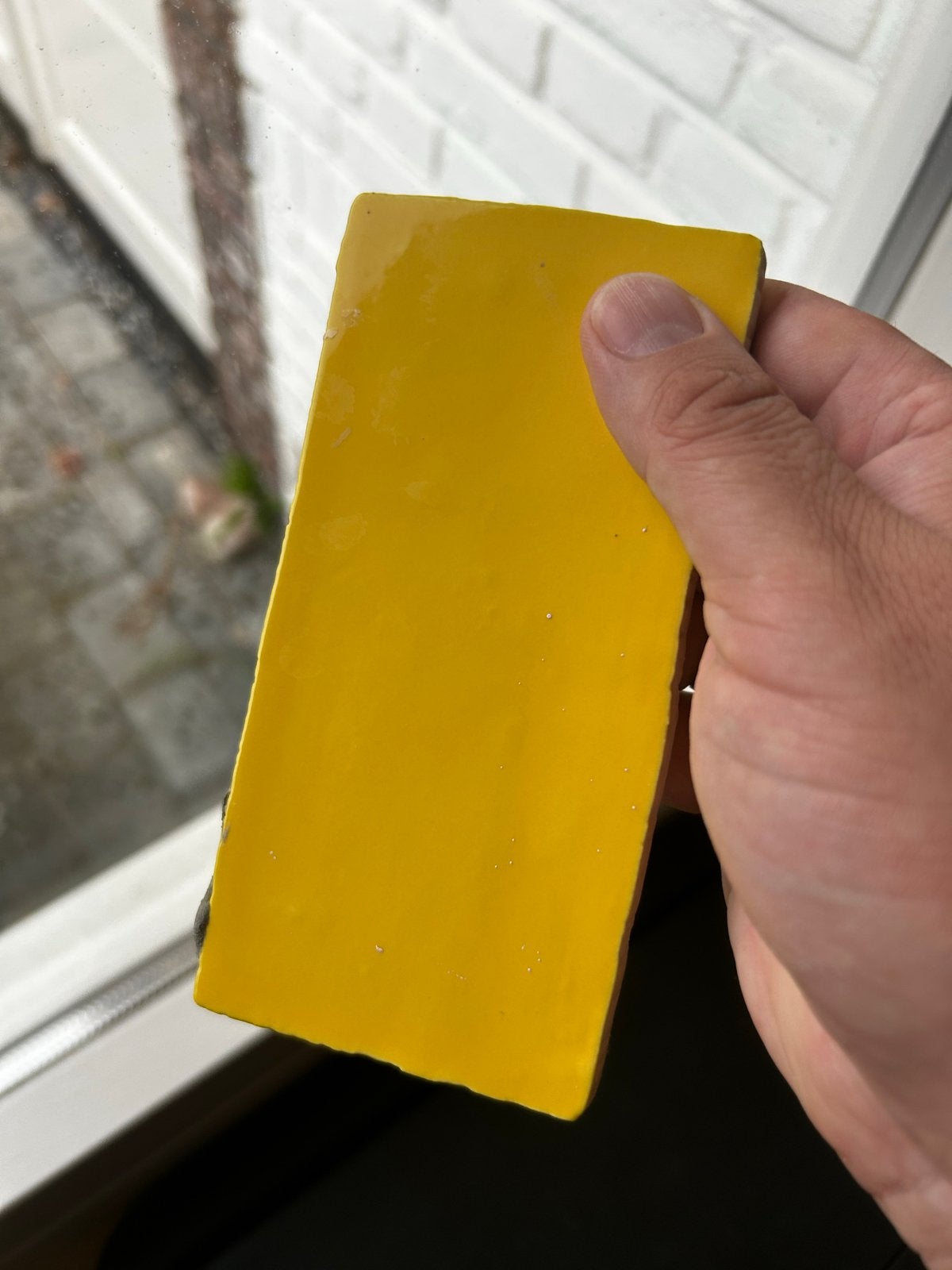 4 doosjes Wandtegel Handvorm Geel "Yellow Canary" 7,5x15 cm, Ophalen, Nieuw, Minder dan 20 cm, Minder dan 5 m²