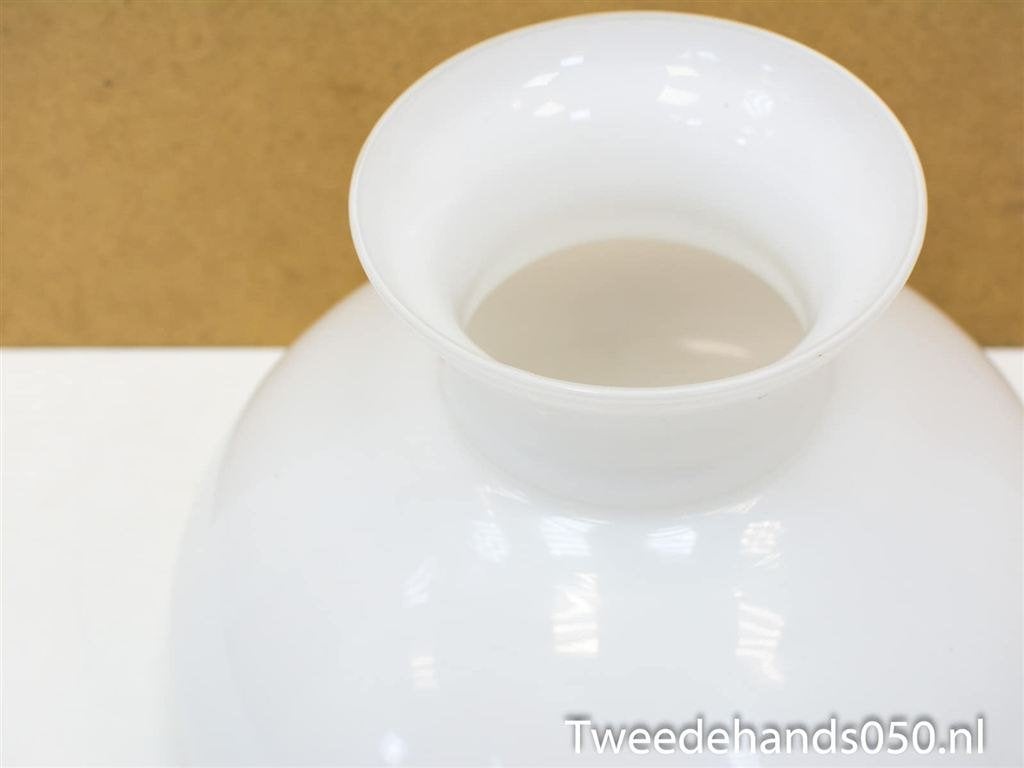 Opaline lampenkap wit 87704, Hanglamp, Gebruikt, Wit, Rond