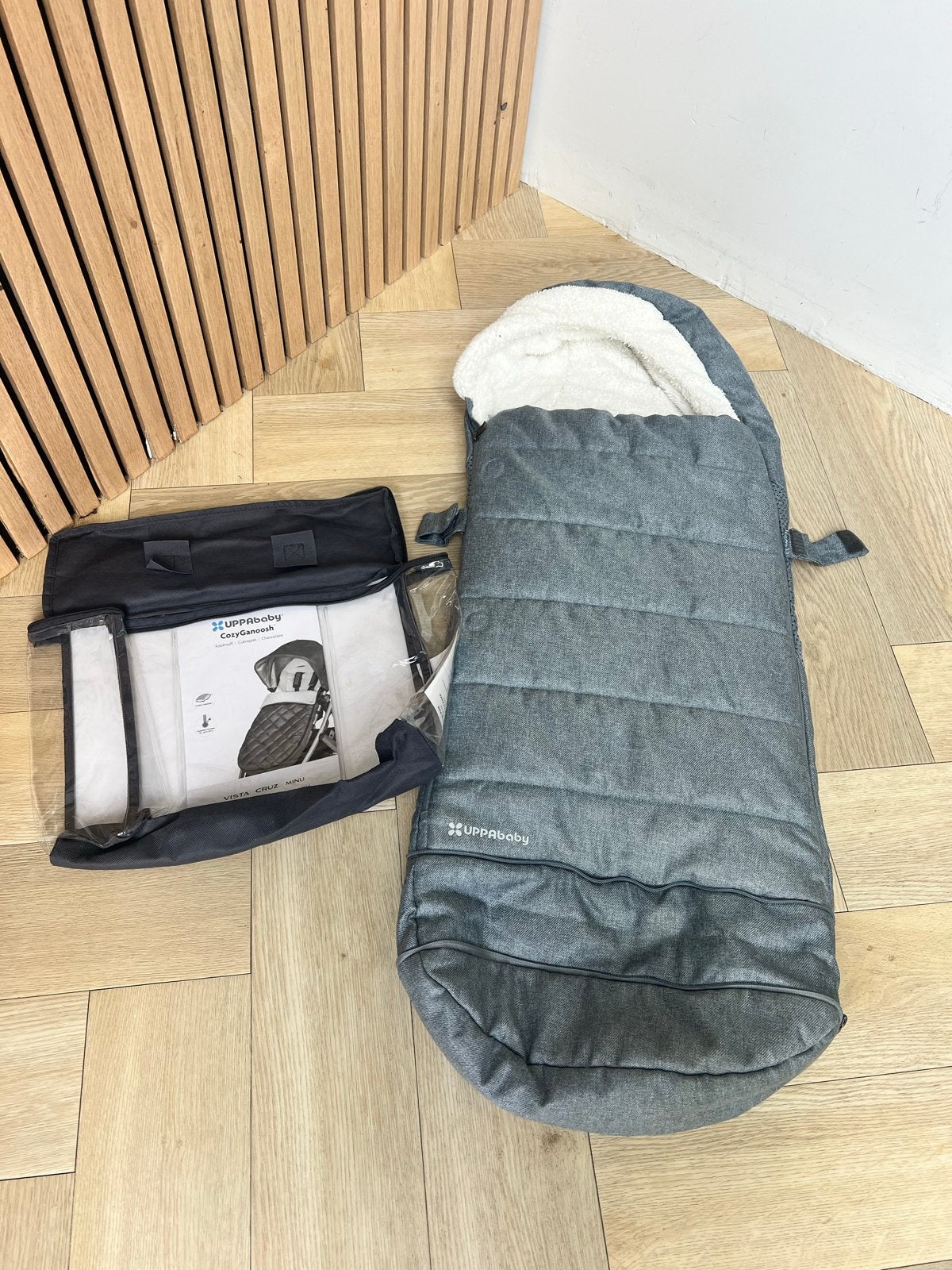 Voetenzak UPPAbaby Vista (grijs/blauw), Ophalen of Verzenden, Gebruikt, Overige merken, Voetenzak