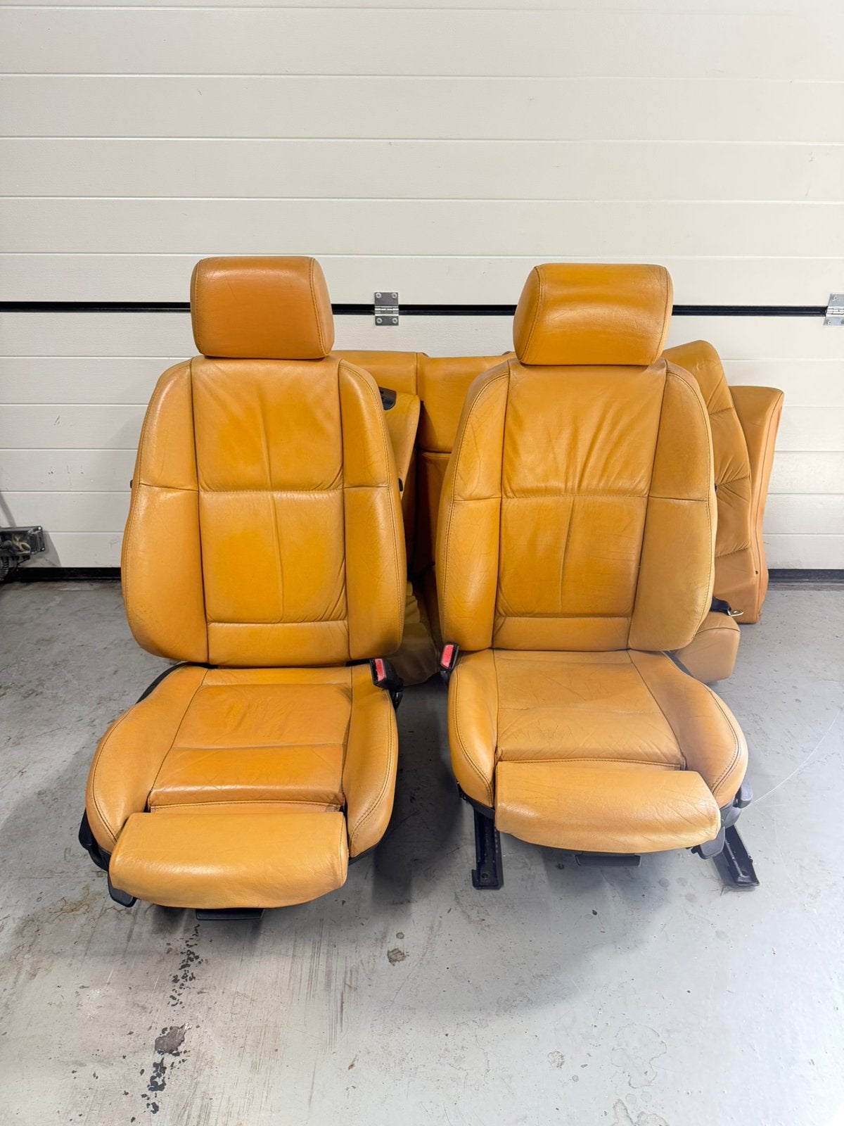 BMW E36 sport interieur coupe/cabrio leer safrangelb, Auto-onderdelen, Ophalen, Gebruikt, BMW