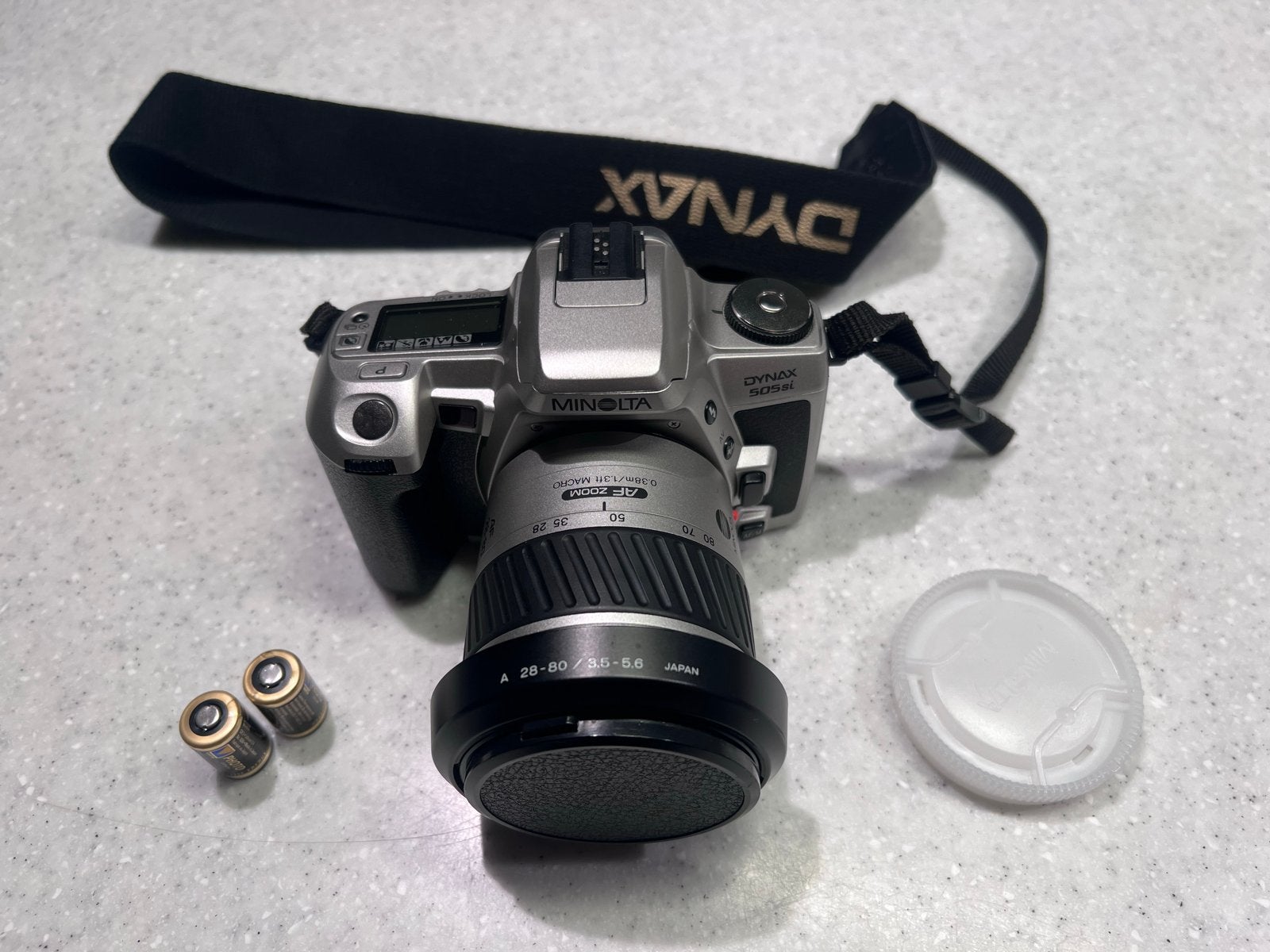 Minolta Dynax 505si Spiegelreflexcamera met AF Zoom lens, Ophalen, Gebruikt, Spiegelreflex, Minolta