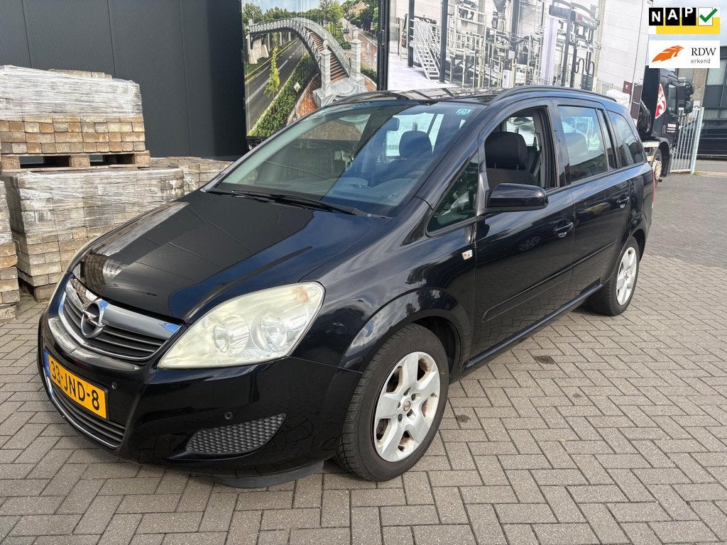 Opel Zafira 1.6 Cosmo, Auto's, Opel, Voorwielaandrijving, Gebruikt, Zwart, 4 cilinders