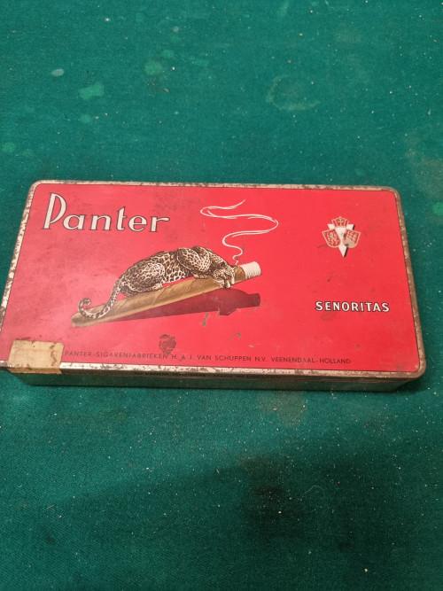 sigarenblik panter senoritas, Ophalen of Verzenden