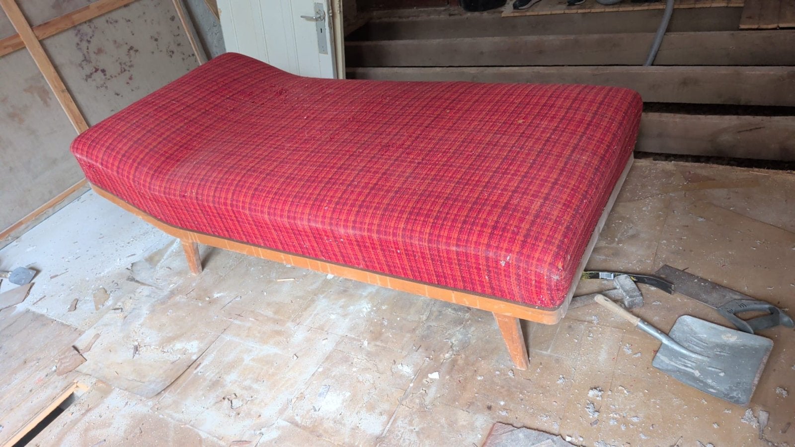 Vintage midcentury 60 jaren daybed met vering, Ophalen
