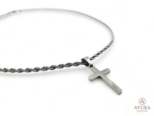 Heren ketting "Jesus" RVS, Info@ayura-jewelry.nl, Nieuw, Ayura, Zilver