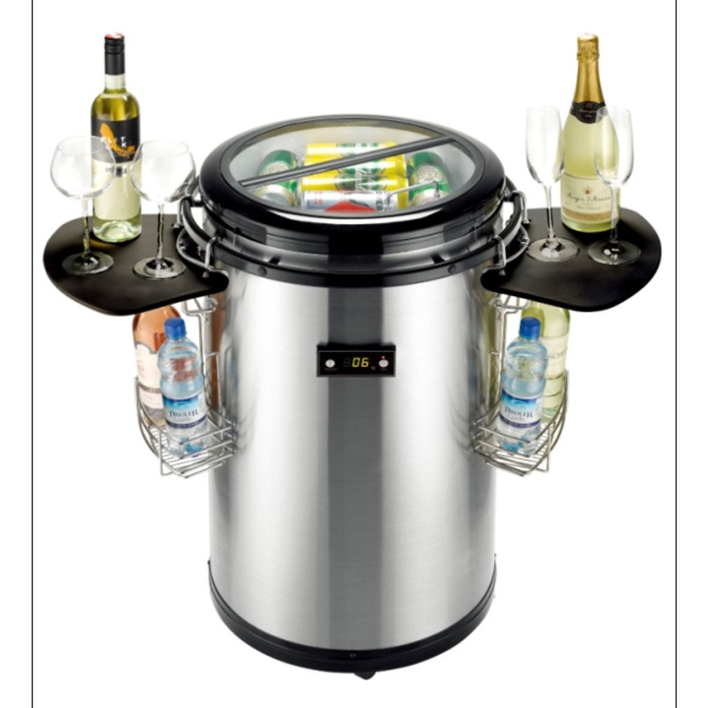 Nieuwe Party cooler 82 cm hoog, roestvrijstalen look, 50 L, 85 tot 120 cm, Zonder vriesvak, Minder dan 45 cm, Nieuw