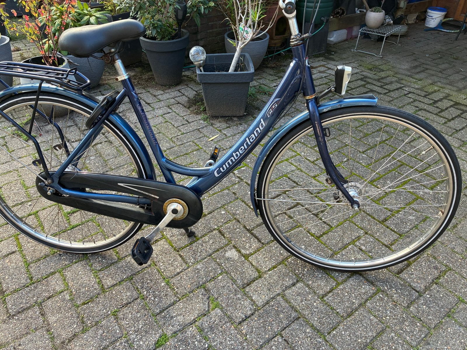Cumberland Damesfiets 7 versnellingen, 28 inch, 50 cm frame, Gebruikt, Versnellingen, 50 tot 53 cm, Trommelrem