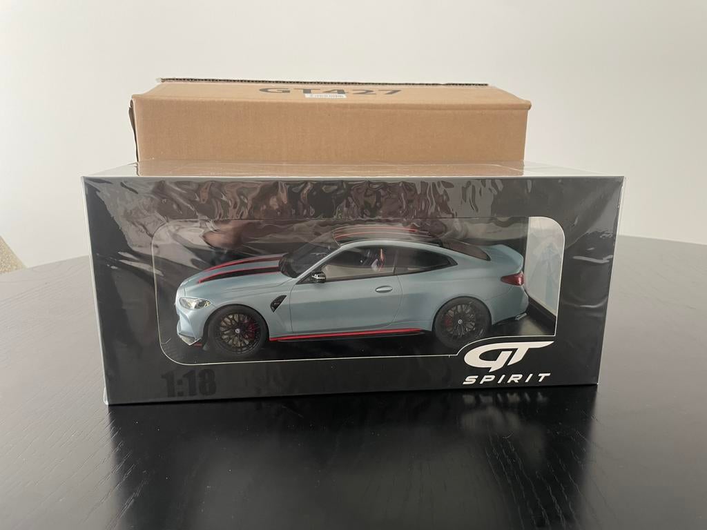 GT Spirit BMW M4 CSL G82 Grey GT427, Ophalen of Verzenden, Zo goed als nieuw, Overige merken