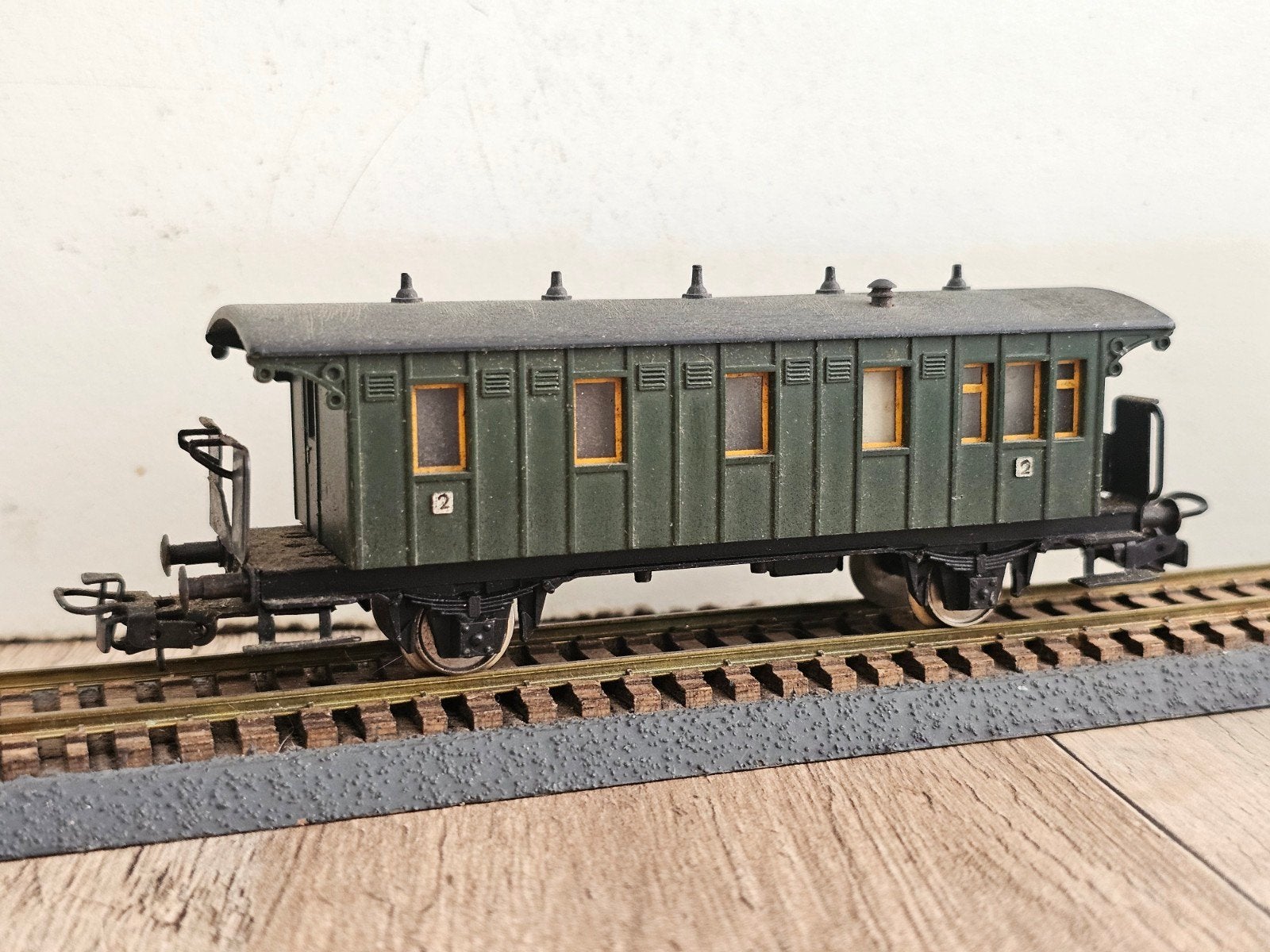 Fleischmann HO wagon met Märklin koppeling, Wisselstroom, Gebruikt, Fleischmann, Wagon