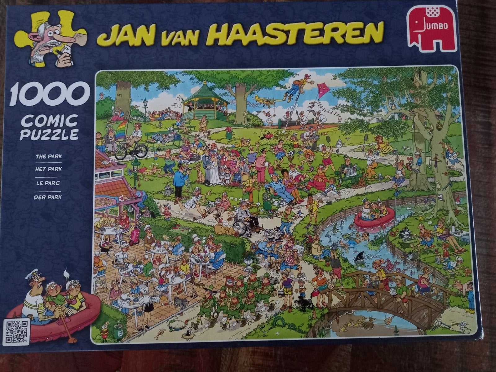 Jan van Haasteren Het Park 1000 st., Ophalen of Verzenden, 500 t/m 1500 stukjes, Zo goed als nieuw