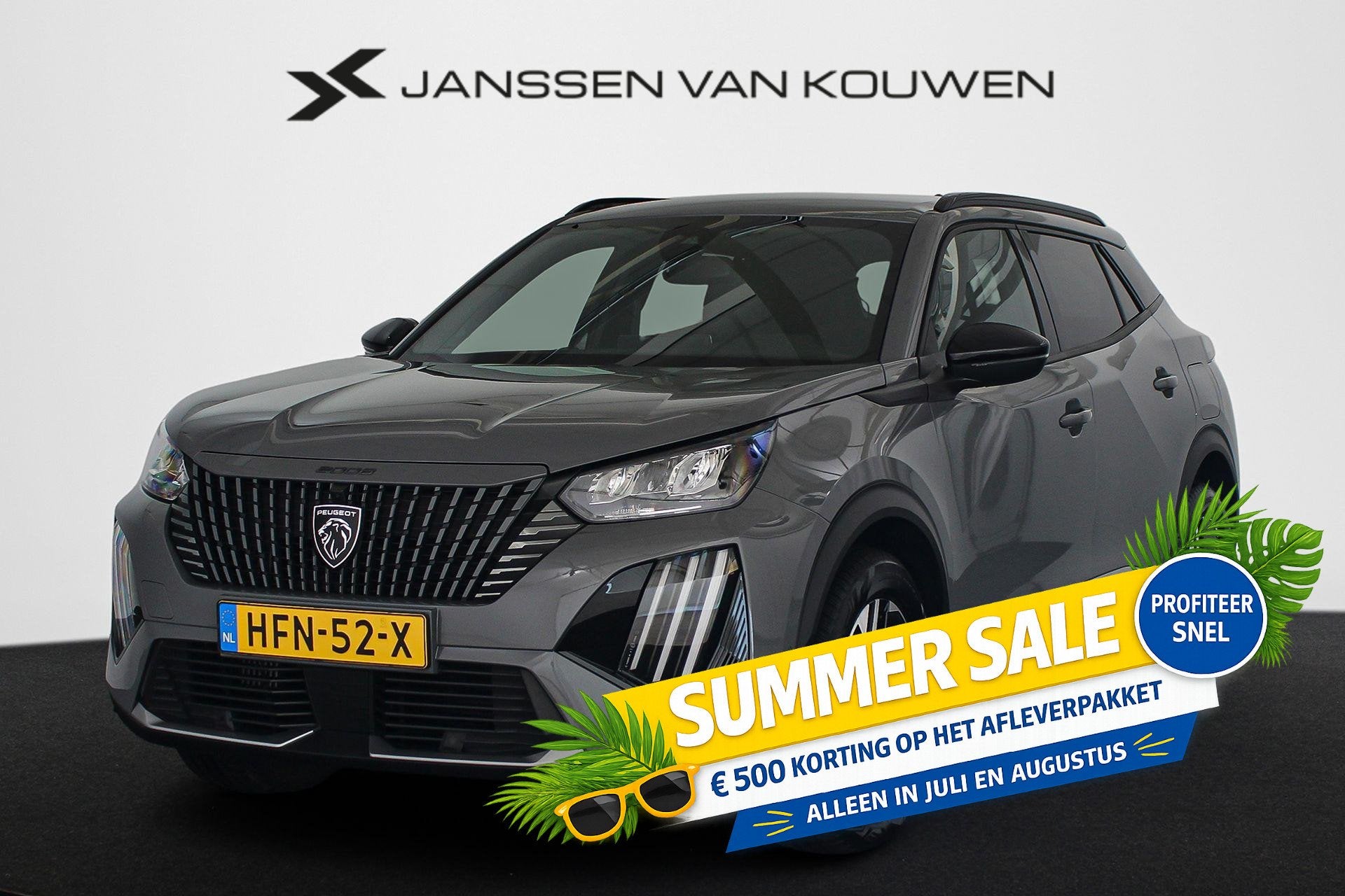 Peugeot 2008 1.2 Hybrid 145 Allure Keyless 360-Camera Dodeho, Auto's, 1272 kg, Euro 6, 1199 cc, Leder en Stof