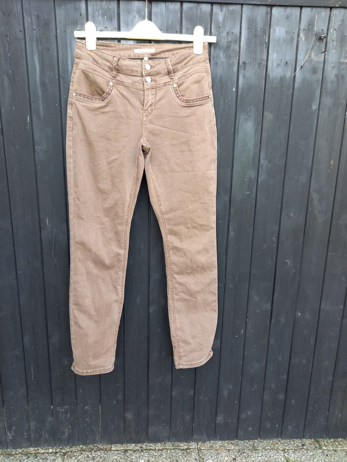 Red Button Jeans Dames - Maat 38 - Bruin, Overige kleuren, Ophalen of Verzenden, Zo goed als nieuw, W30 - W32 (confectie 38/40)