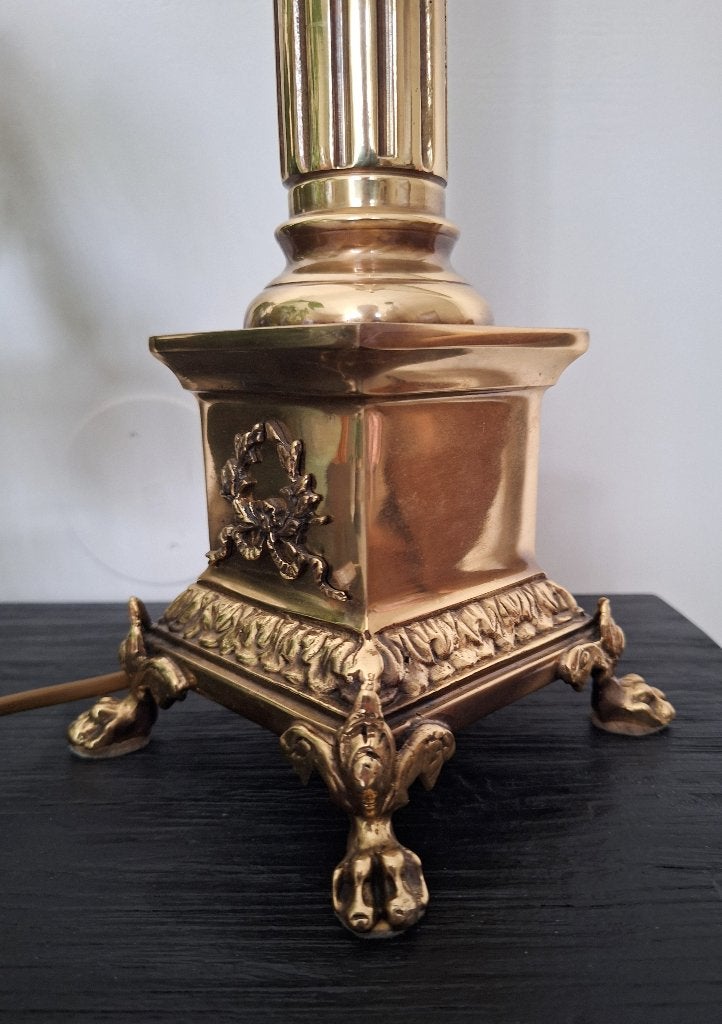Antieke tafellamp empire style, Ophalen of Verzenden