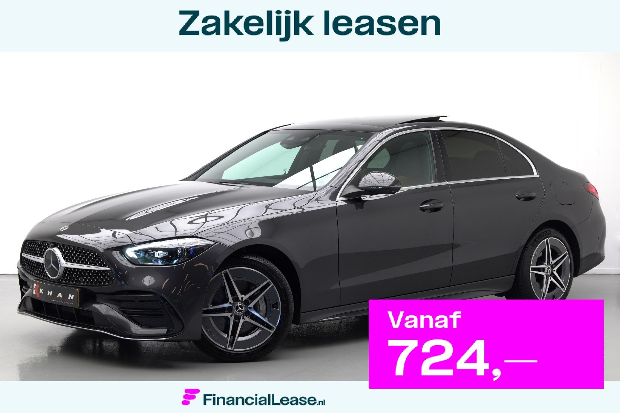 Mercedes-Benz C-klasse C300e AMG Line |Pano|Burmester|Ambien, Automaat, Achterwielaandrijving, Euro 6, 4 cilinders