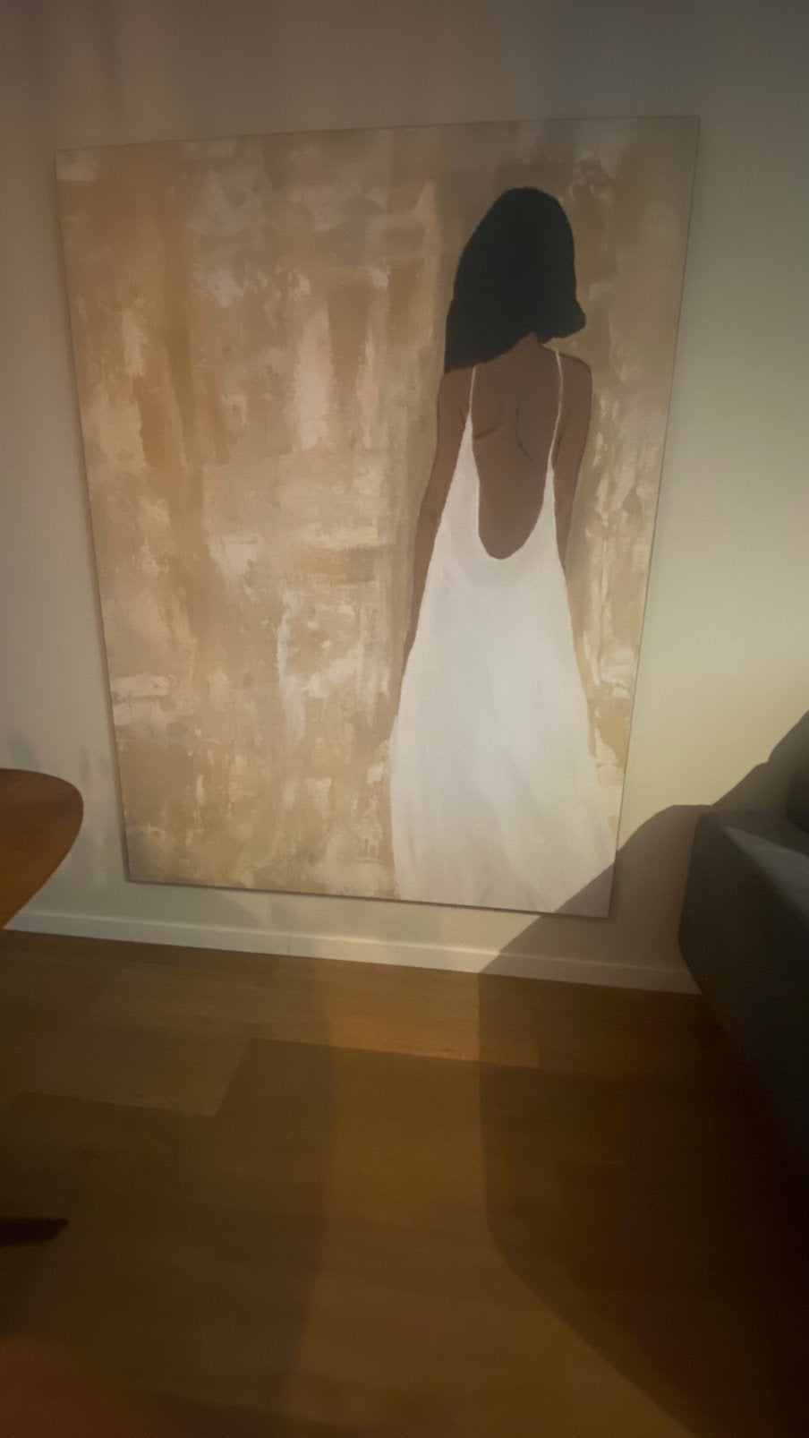 Groot Urban Cotton Wandkleed/ schilderij 145x190 cm, Ophalen, Overig onderwerp, Overige technieken, Ingelijst