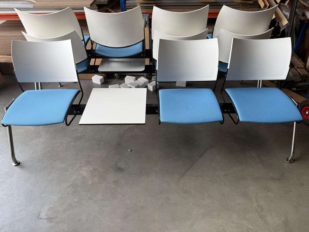 Casala curvy wachtkamerzit/wachtkamerbank / ontvangstbank, Niet ingevuld, Niet ingevuld, Driepersoons, Ophalen of Verzenden