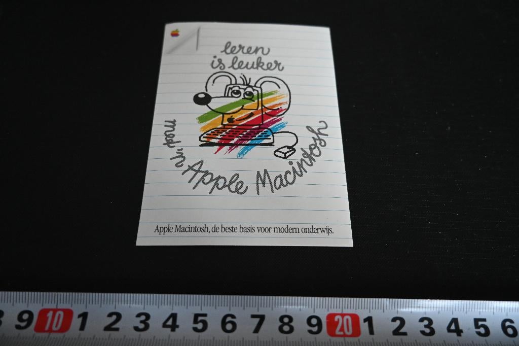 sticker Leren is leuker met 'n APPLE Macintosh   Computer, Verzamelen, Stickers, Zo goed als nieuw, Ophalen