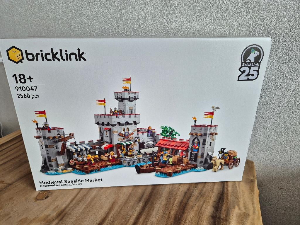 Lego Bricklink 910047 Middeleeuwse markt aan zee nieuw, Lego, Lego, Lego, Nieuw
