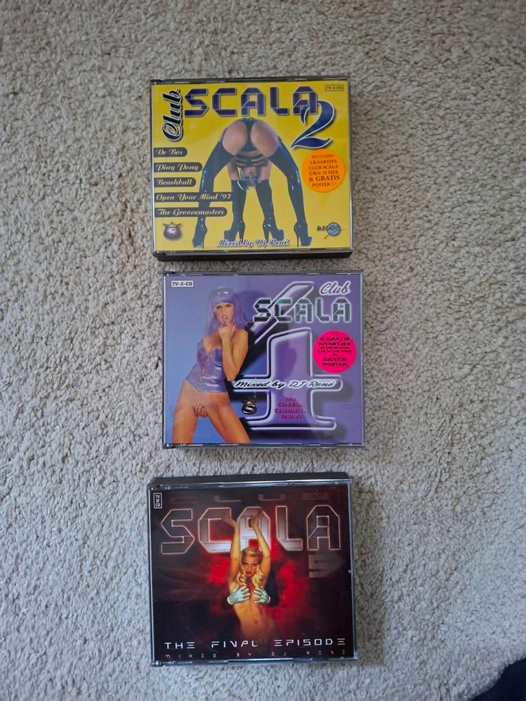 Club Scala CD's: Deel 2, 4 en 5 (The Final Episode), Cd's en Dvd's, Cd's | Dance en House, Ophalen of Verzenden, Gebruikt, Techno of Trance