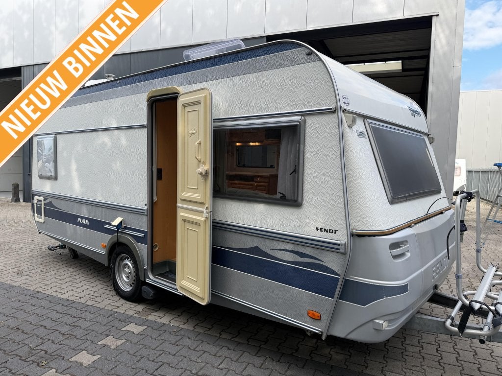 Fendt Platin 495 TF MOVER - VOORTENT - BEURT 2026!, Caravans en Kamperen, Schokbreker, Rondzit, Bedrijf, Lengtebed