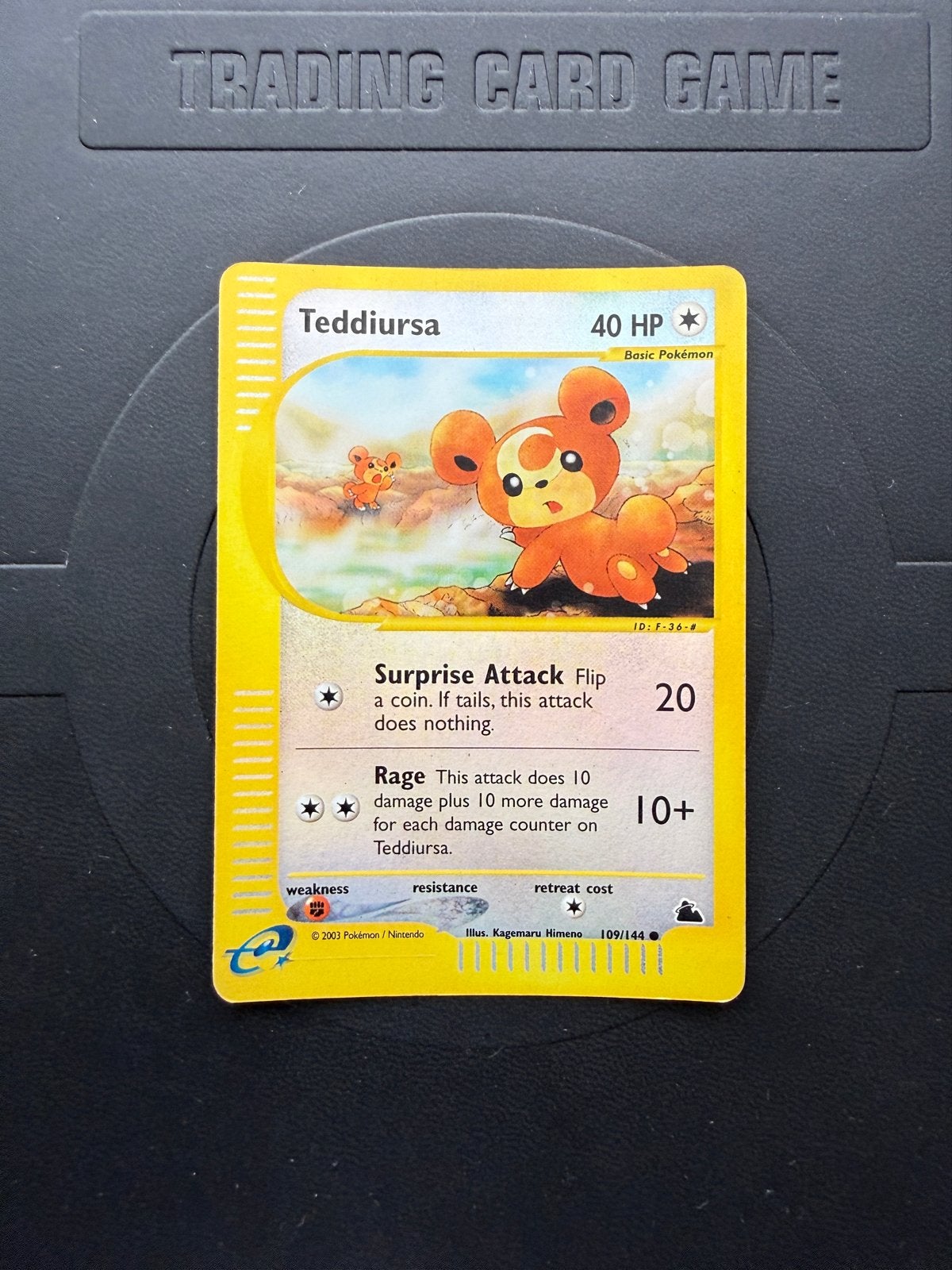 Pokémon Kaart Teddiursa Reverse Holo (109/144) - Skridge, Ophalen of Verzenden, Gebruikt, Losse kaart