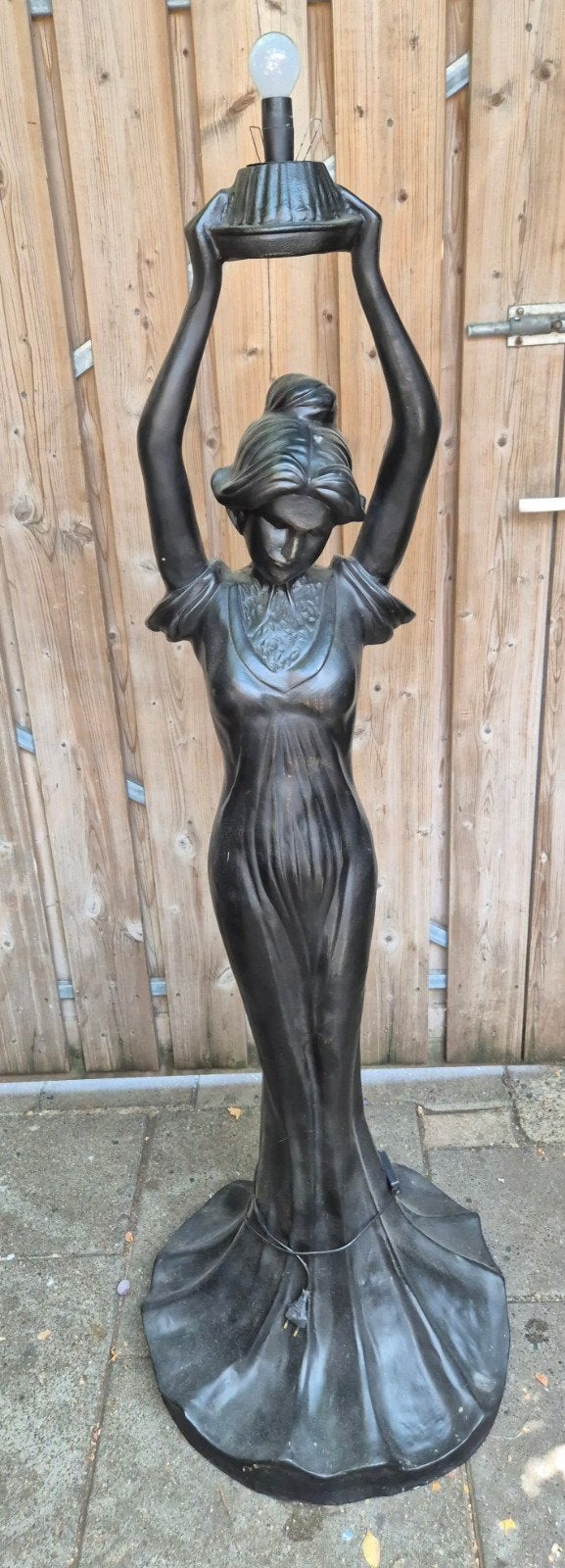 te koop beeld vloerlamp, Huis en Inrichting, Lampen | Vloerlampen, Ophalen, Gebruikt, Kunststof, 150 tot 200 cm