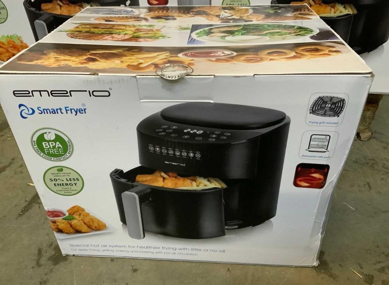 Emerio Smart Fryer - BPA Vrij & Energiezuinig, Witgoed en Apparatuur, Emerio, Nieuw, Ophalen of Verzenden, 7521DW
