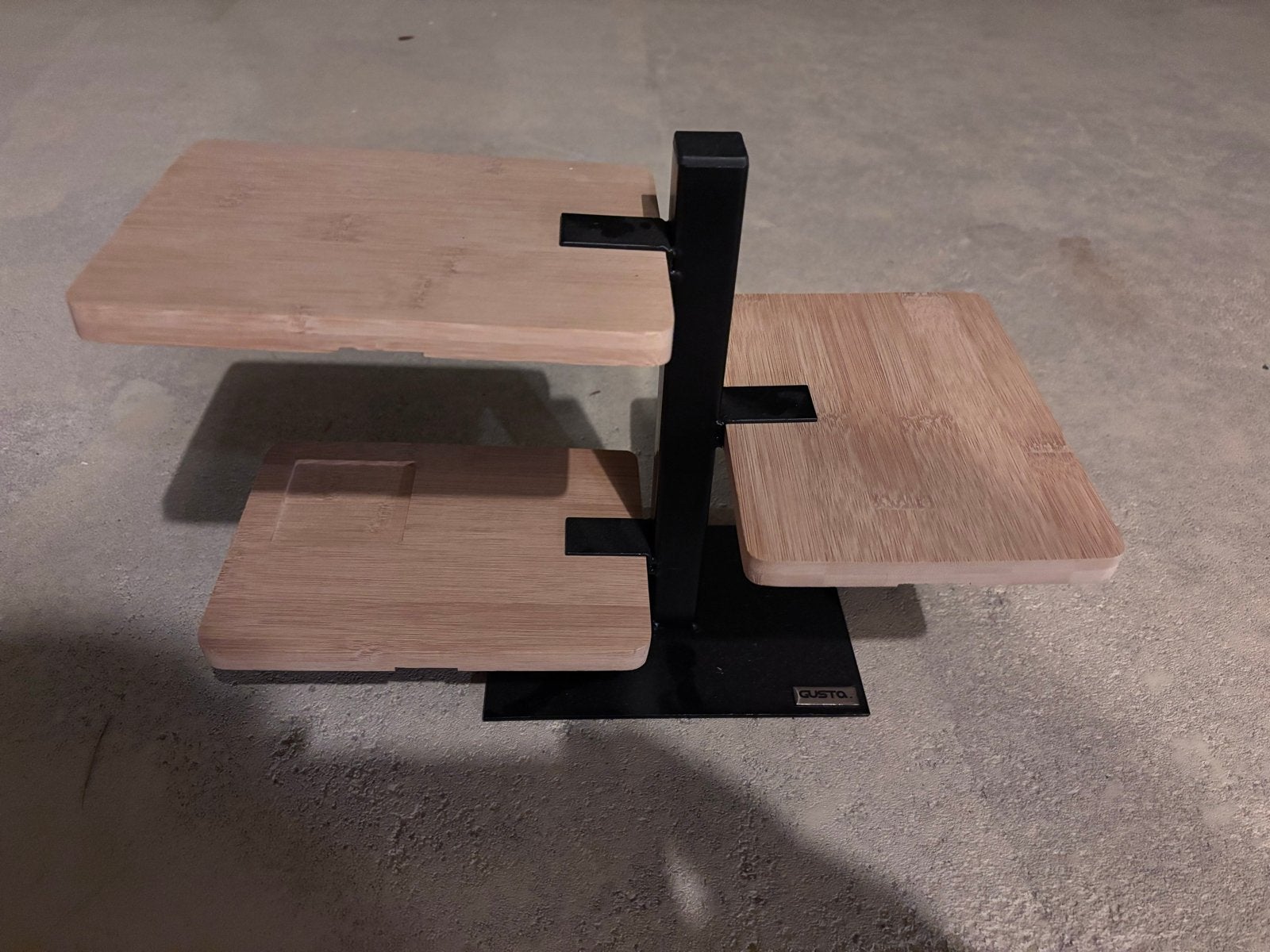 Gusto etagere met 3 bamboe planken, Ophalen, Gebruikt, Overige typen, Overige vormen