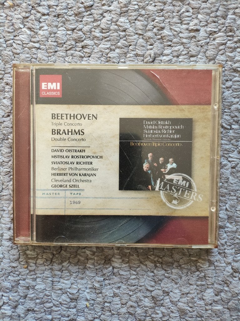 Beethoven Triple concerto Brahms double concerto, Cd's en Dvd's, Cd's | Klassiek, Ophalen of Verzenden, Classicisme, Zo goed als nieuw