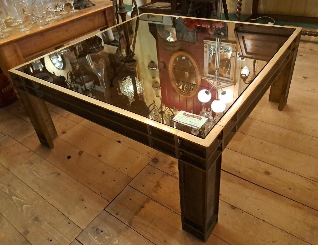 Zeer mooie salontafel tafels met een echt bronzen onderstel, Antiek en Kunst, Antiek | Meubels | Tafels, Ophalen