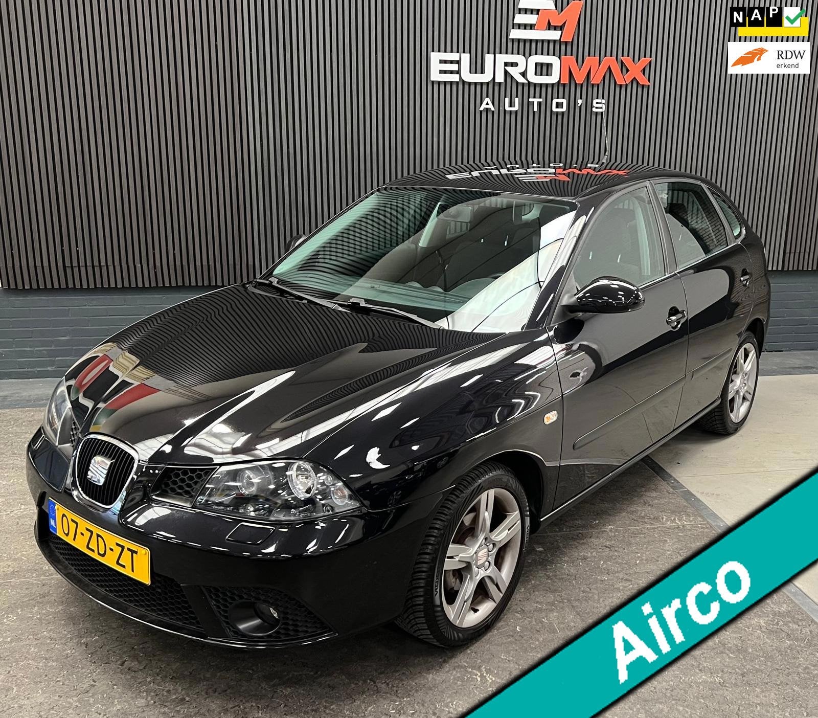 Seat Ibiza 1.6-16V Freestyle 2e Eigenaar - NAP - Trekhaak -, Auto's, Voorwielaandrijving, Zwart, 4 cilinders, Origineel Nederlands
