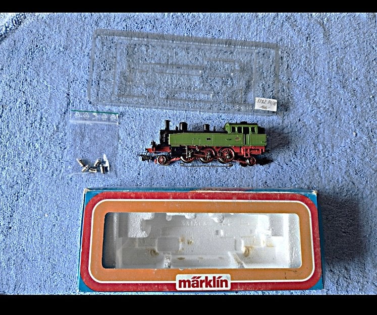 Marklin Ho  stoomloc 3312 compleet in OVP, Wisselstroom, Locomotief, Ophalen of Verzenden, Zo goed als nieuw