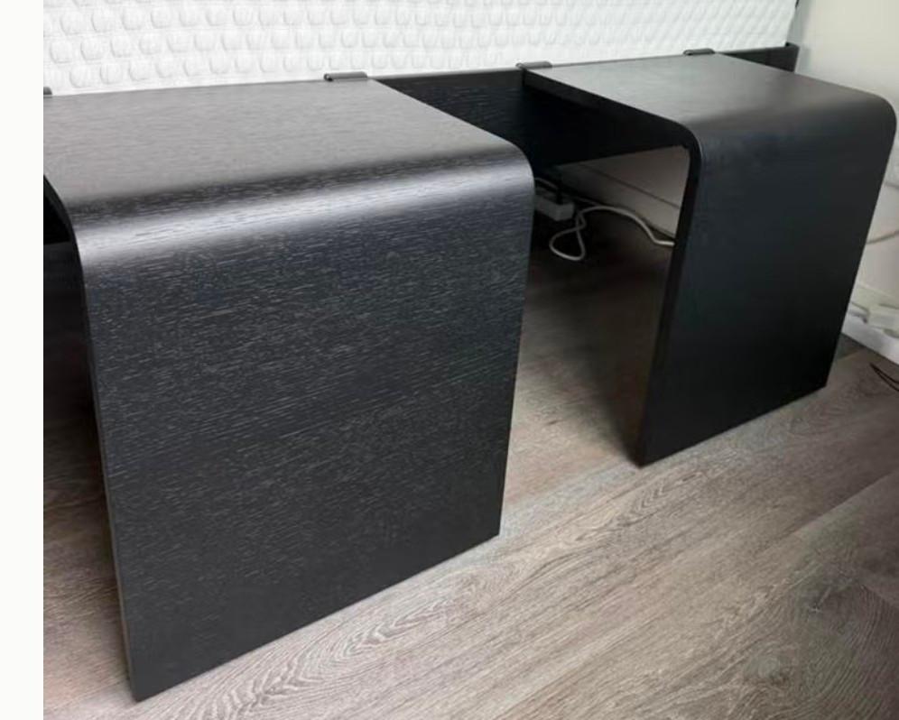 Auping Auronde aanhaaktafeltje 48cm hoog kleur zwart., Ophalen, ., Zo goed als nieuw, .