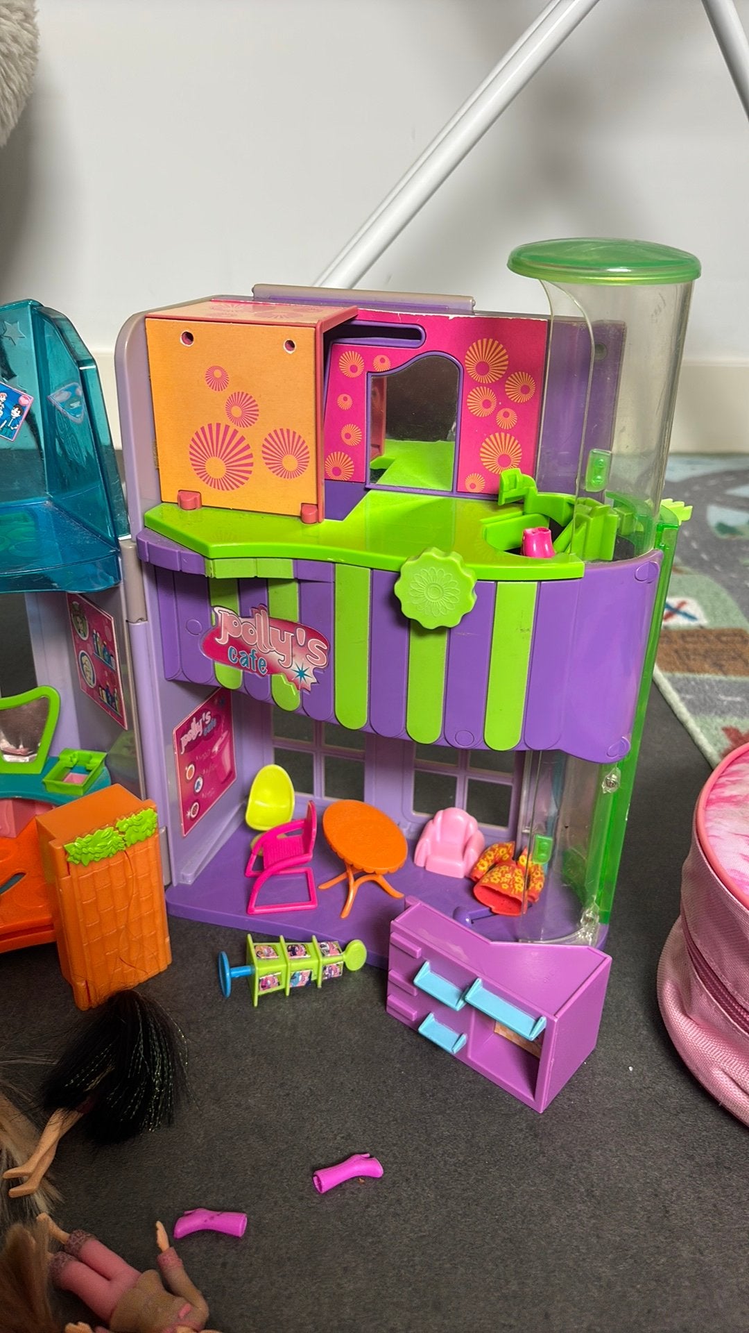 Polly pocket set en poppen, Ophalen of Verzenden, Gebruikt, Poppenhuis
