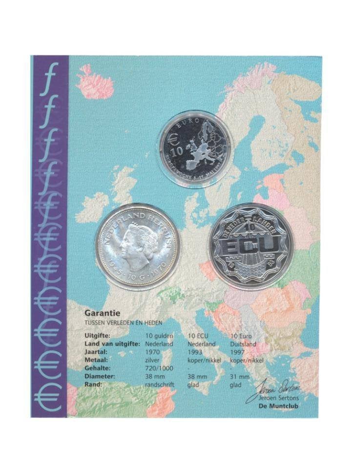 Nederland Muntset – Tussen Verleden en Heden, Koningin Juliana, Setje, Zilver, Ophalen of Verzenden