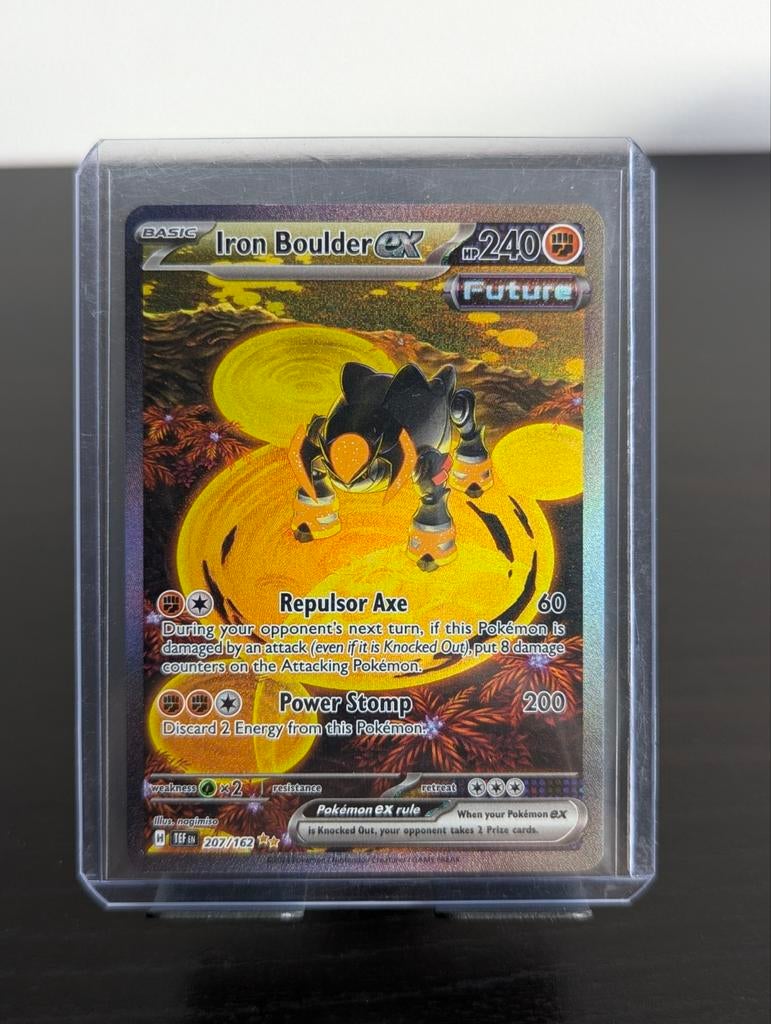 Iron Boulder ex (TEF 207) - Temporal Forces Pokémon Kaart, Ophalen of Verzenden, Zo goed als nieuw, Losse kaart, Foil