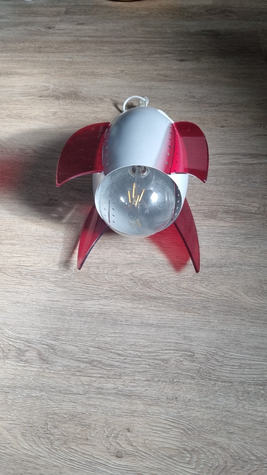Leuke raketlamp voor kinderkamer, Ophalen, Gebruikt, Kunststof, Meerkleurig