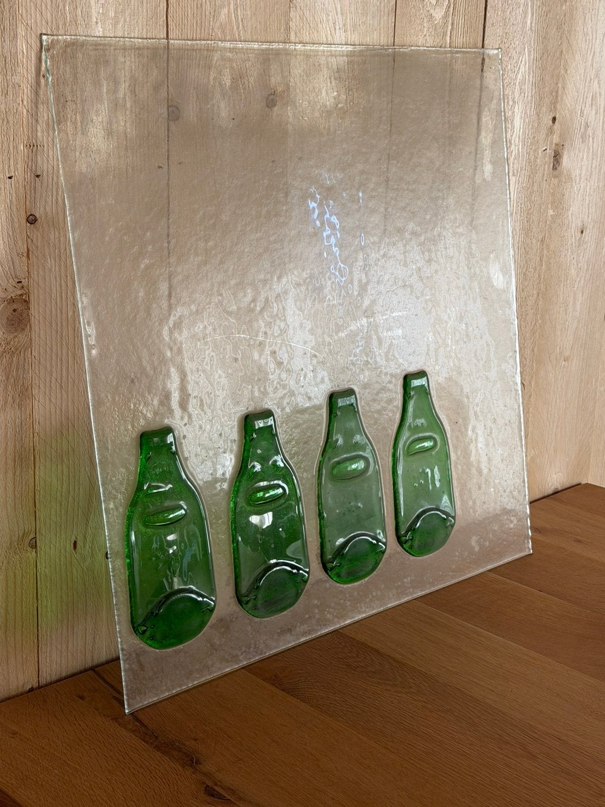 Uniek oorspronkelijk door en voor Heineken flessen kunstwerk, Ophalen