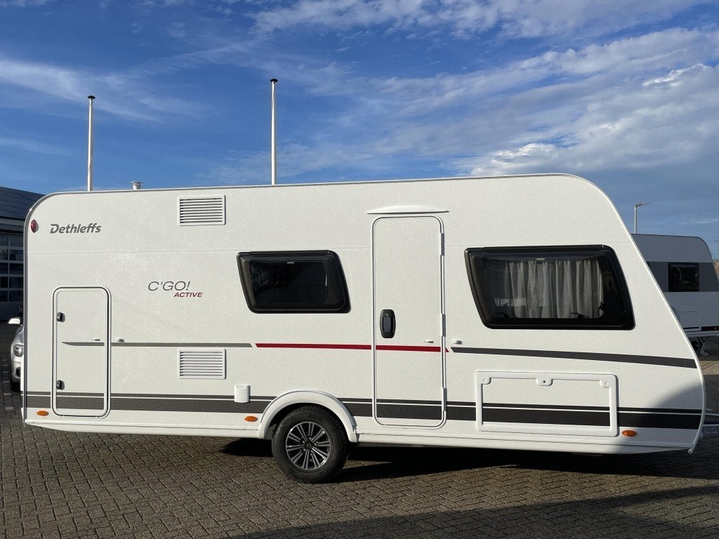 Dethleffs C'Go Active 495 QSK VERKOCHT, Dwarsbed, Schokbreker, Bedrijf, Treinzit