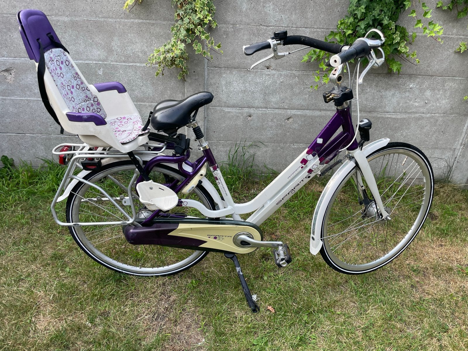 Sparta Amazone Dynamic mamafiets met kinderzitje, Ophalen, Sparta, 50 tot 53 cm, Trommelrem