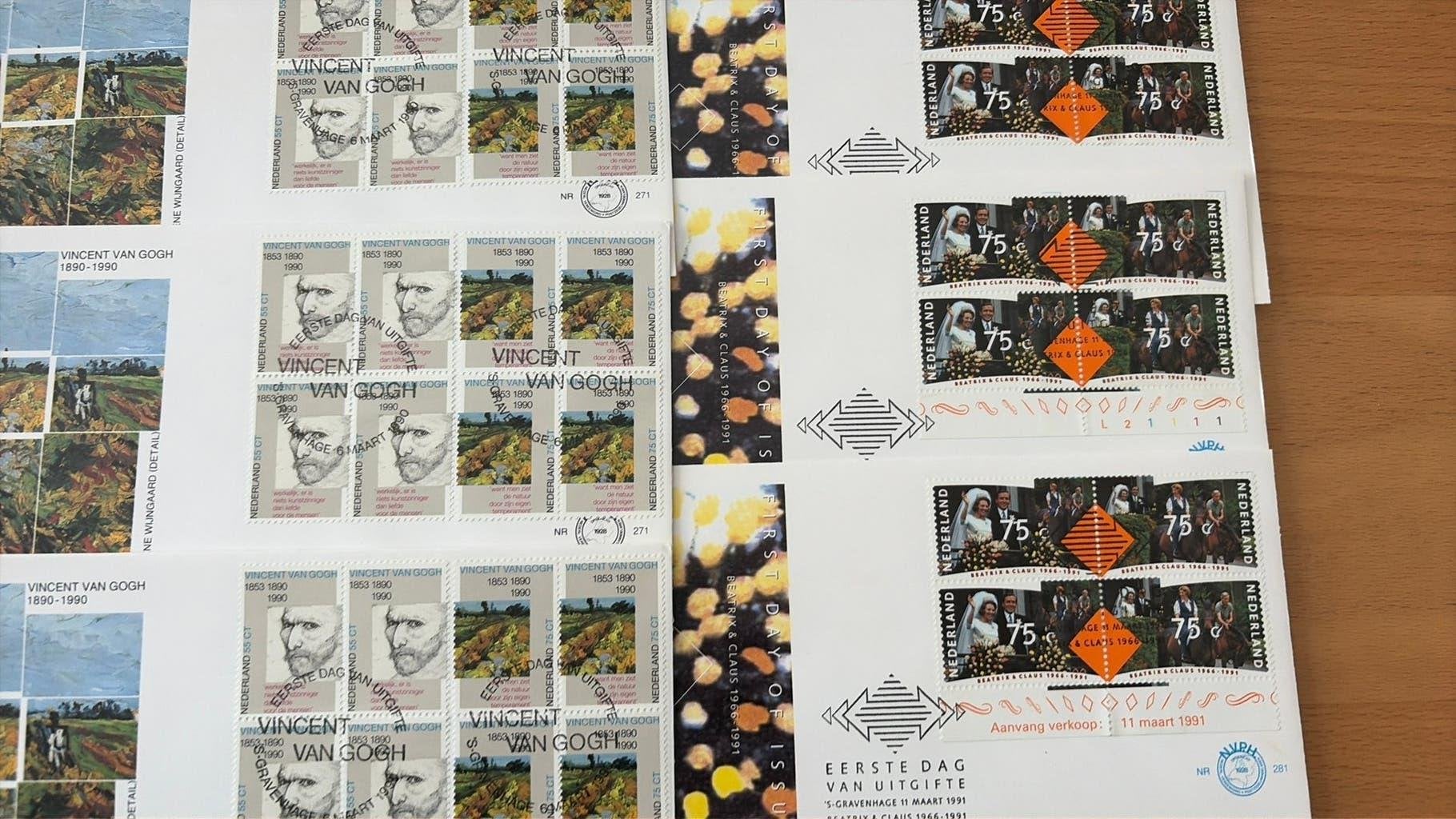 6x fdc 271 en 281 anders geplakt, Ophalen of Verzenden, Onbeschreven, Nederland