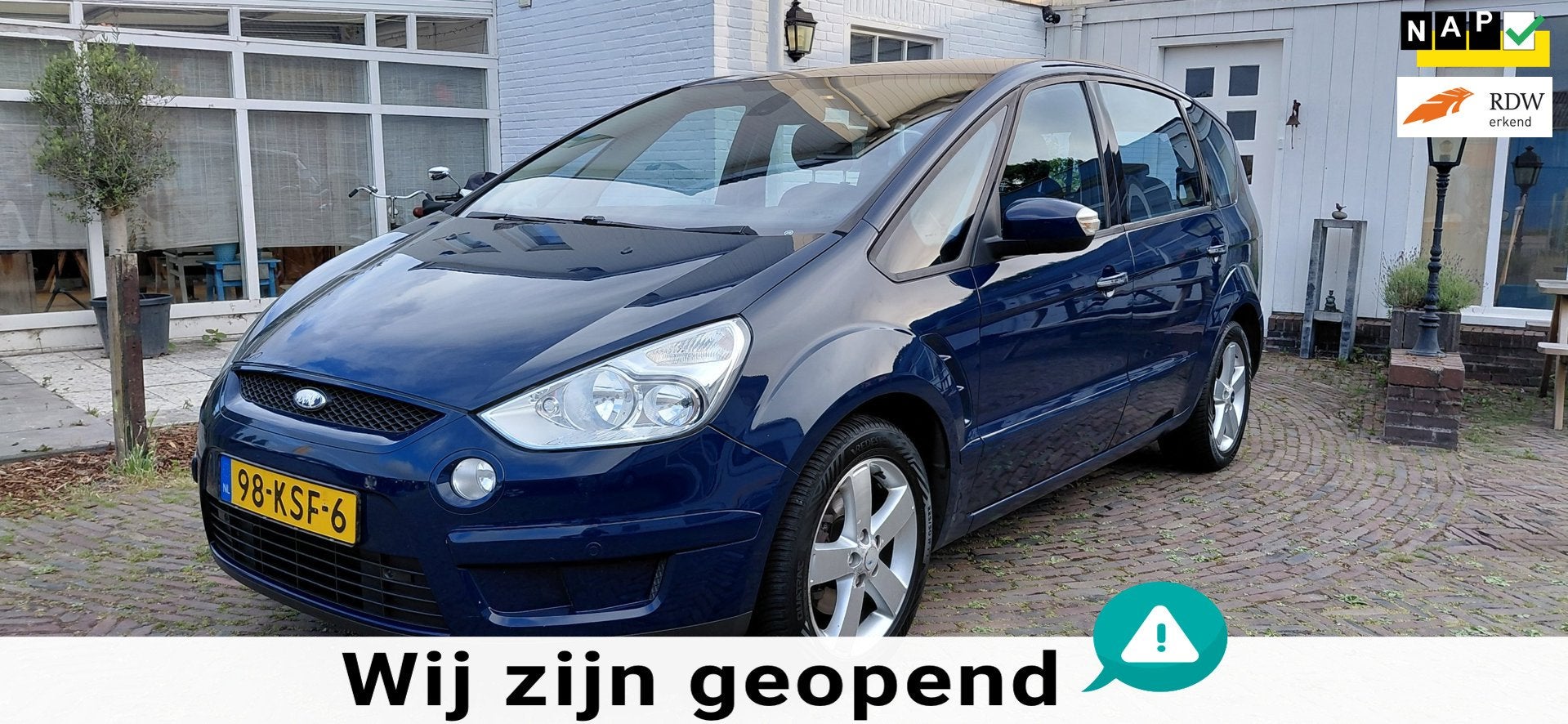 Ford S-Max 2.0 Titanium In Excellent mooie conditie, 100 % F, Auto's, Ford, Voorwielaandrijving, Stof, Gebruikt, Met garantie (alle)