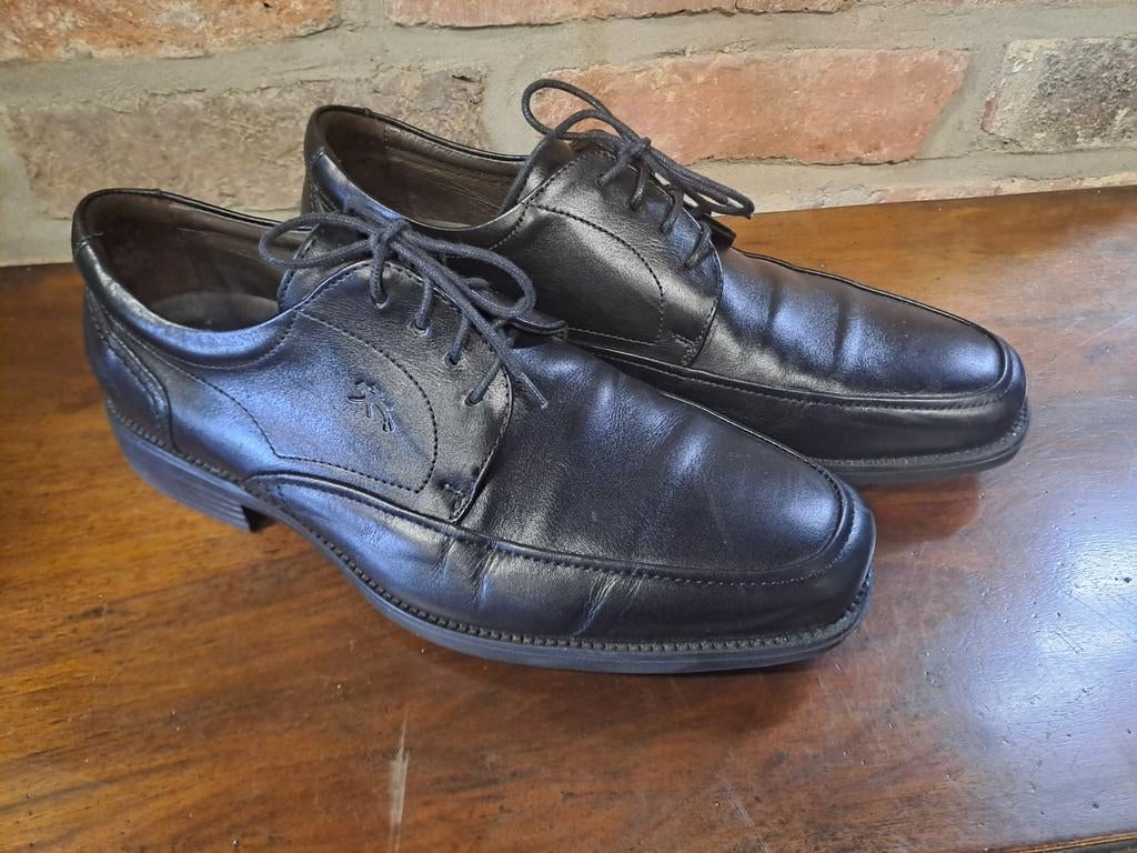 Zwarte Fluchos herenschoenen maat 41, Kleding | Heren, Schoenen, Ophalen of Verzenden, Zo goed als nieuw, N.v.t, N.v.t