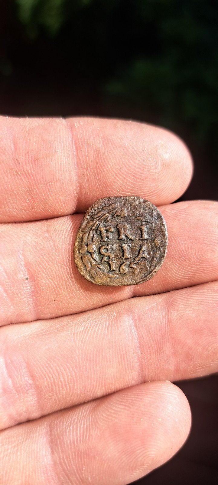 Frisia duit 1653 , bodemvondst, Postzegels en Munten, Munten | Nederland, Ophalen of Verzenden, Vóór koninkrijk, Overige waardes